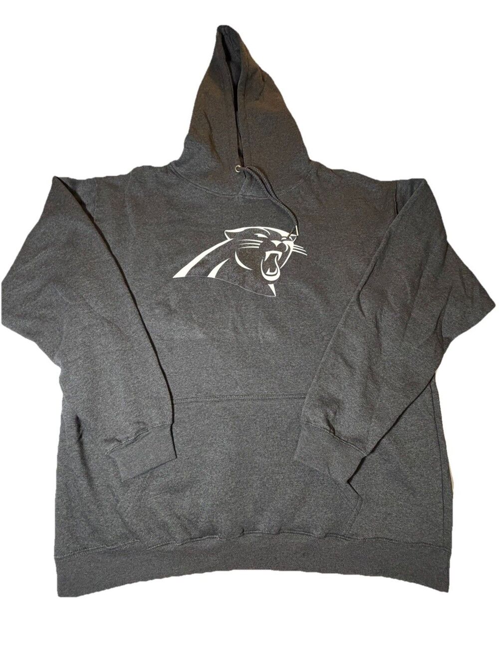 New NWOT Fanatics Carolina Panthers Gray Pullover Hoodie 3XL NFL Sweatsh